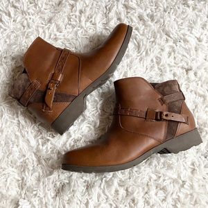 Teva brown leather ankle boots Delavina